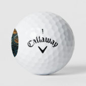 Maanverlichte Vrouw 3D Kunst Golfballen (Logo)