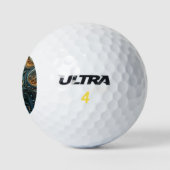 Maanverlichte Vrouw 3D Kunst Golfballen (Logo)