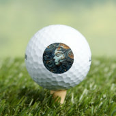Maanverlichte Vrouw 3D Kunst Golfballen (Insitu Shirt)