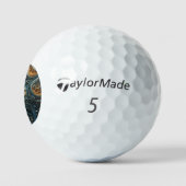 Maanverlichte Vrouw 3D Kunst Golfballen (Logo)