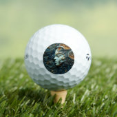 Maanverlichte Vrouw 3D Kunst Golfballen (Insitu Shirt)