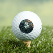 Maanverlichte Vrouw 3D Kunst Golfballen (Insitu Shirt)