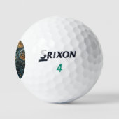 Maanverlichte Vrouw 3D Kunst Golfballen (Logo)