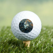 Maanverlichte Vrouw 3D Kunst Golfballen (Insitu Shirt)