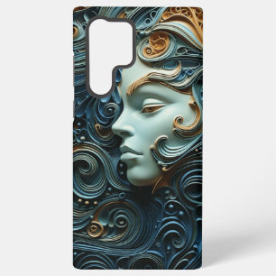 Maanverlichte Vrouw 3D Kunst Samsung Galaxy Hoesje