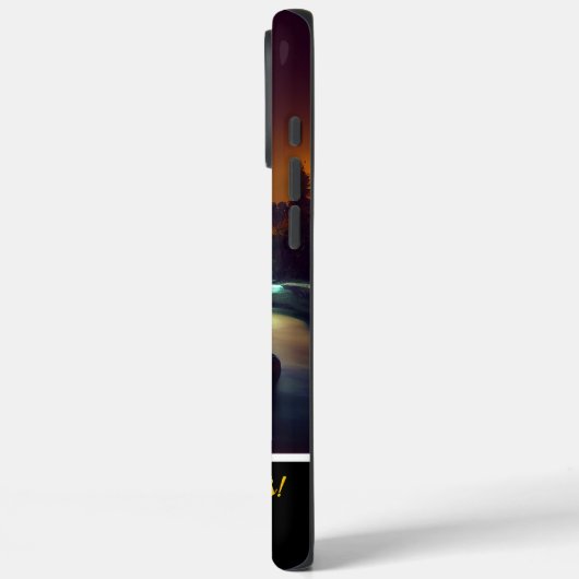 Maanverlichte waterval nachtscène Case-Mate iPhone case (Achterkant / Links)