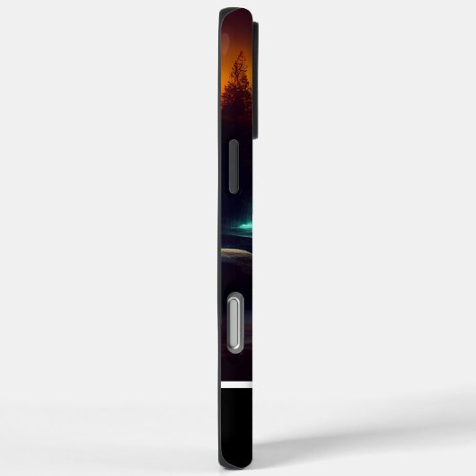 Maanverlichte waterval nachtscène Case-Mate iPhone case (Achterkant / Rechts)