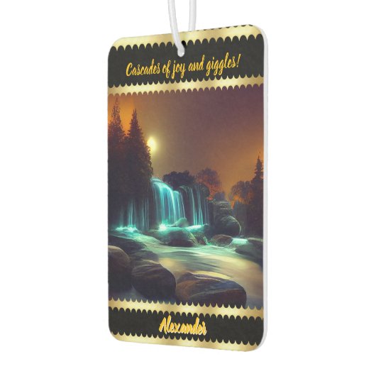 Maanverlichte waterval nachtscène luchtverfrisser (Links)