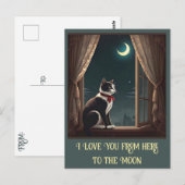 " MAANVERLICHTE WHISKERS " BRIEFKAART (Voorkant / Achterkant)