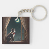 " MAANVERLICHTE WHISKERS " SLEUTELHANGER (Achterkant)