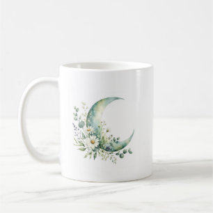 Maanverlichte Wilde Bloemen Waterverf Mok