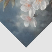 Maanverlichte zangvogel Blauwe Vogel Decoupage Tissuepapier (Detail)