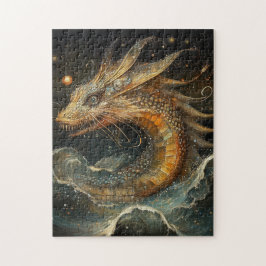 Maanverlichte Zee Slangenpuzzel Legpuzzel