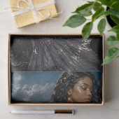 Maanverlichte Zeemeermin Decoupage Tissuepapier | (Geschenk)