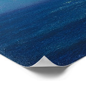 Maanverlichte zeilboot - Pastel schilderstijl Nigh Poster (Hoek)