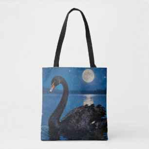 Maanverlichte Zwempartij Tote Bag
