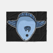 Maanvis Gewone maanvis - Mola Mola Vis Fleece Deken (Voorkant (Horizontaal))