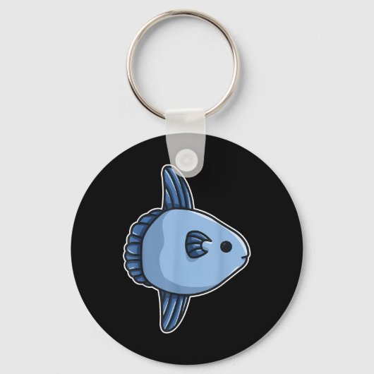 Maanvis Gewone Maanvis - Mola Mola Vis Sleutelhanger (Voorkant)
