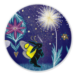 Maanvlinder Konijn Keramische Knop