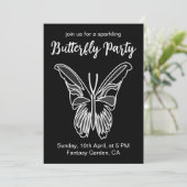 Maanvlinder Vlinderfeest Kaart (Staand voorkant)