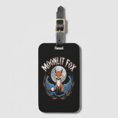 Maanvos Vos Hemelnacht Bagagelabel (Voorkant (verticaal))