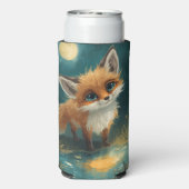 Maanvos Vos, Nachtelijk Bos  Seltzer Blikjeskoeler (Seltzer Achterkant)