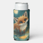 Maanvos Vos, Nachtelijk Bos  Seltzer Blikjeskoeler (Seltzer Voorkant)