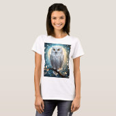 Maanwake: De Witte Sneeuwuil T-shirt (Voorkant volledig)