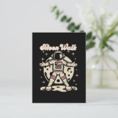Maanwandel Astronaut Briefkaart (Staand voorkant)