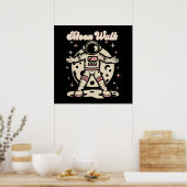 Maanwandel Astronaut Poster (Keuken)