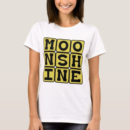 Maanwater, Sterke Drank T-shirt (Voorkant)