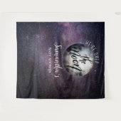 Maanwaterverf Baby Shower Wandkleed (Voorkant (horizontaal))