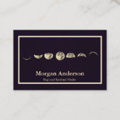 Maanwax WAN Volle Maan Fases Visitekaartje (Voorkant)