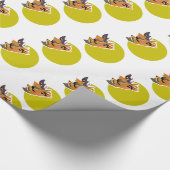 Maanwolf, Halloween-feest Cadeaupapier (Hoek)