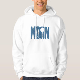 Maanwolf Halloween Linocut-ontwerp Hoodie