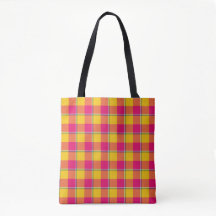 Maanzaad en Razzmatazz Plaid Geel Roze