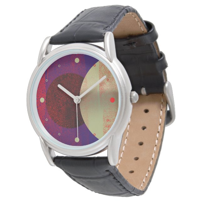 Maanzonlicht - abstract horloge (Gekanteld)