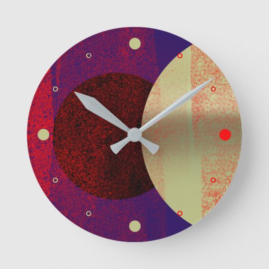 Maanzonlicht - abstract ronde klok (Voorkant)