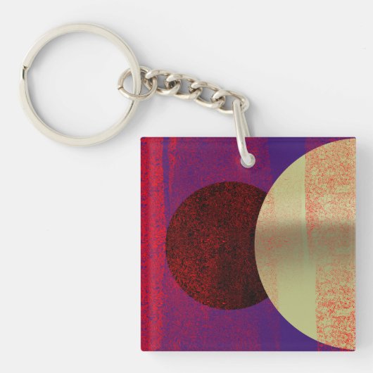 Maanzonlicht - abstract sleutelhanger (Voorkant)