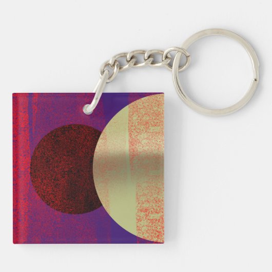 Maanzonlicht - abstract sleutelhanger (Achterkant)