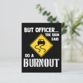 Maar agent, gebarentaal dat zegt: "Doe een burnout (Staand voorkant)