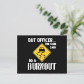 Maar agent, gebarentaal dat zegt: "Doe een burnout (Staand voorkant)