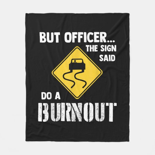 Maar agent, gebarentaal dat zegt: "Doe een burnout Fleece Deken (Voorkant)