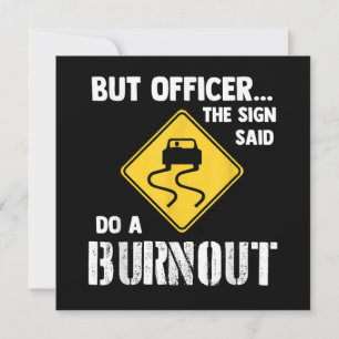 Maar agent, gebarentaal dat zegt: "Doe een burnout Kaart