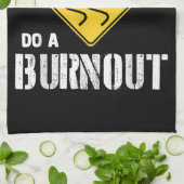 Maar agent, gebarentaal dat zegt: "Doe een burnout Theedoek (Gevouwen)