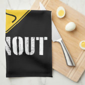 Maar agent, gebarentaal dat zegt: "Doe een burnout Theedoek (Quarter Fold)