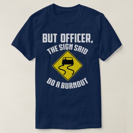 Maar agent, gebarentaal: doe een BurnoutFunny Carg T-shirt (Design voorkant)