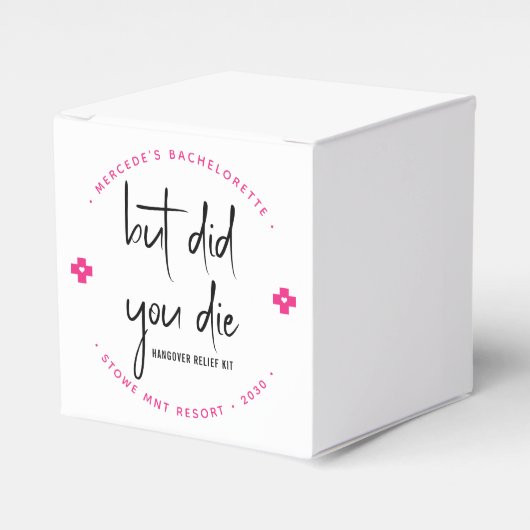 Maar ben je overgegaan tot persoonlijke Hangover R Bedankdoosjes (Voorkant Zijde)