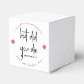 Maar ben je overgegaan tot persoonlijke Hangover R Bedankdoosjes (Achterkant)