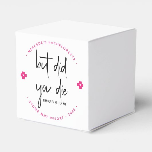 Maar ben je overgegaan tot persoonlijke Hangover R Bedankdoosjes (Achterkant)